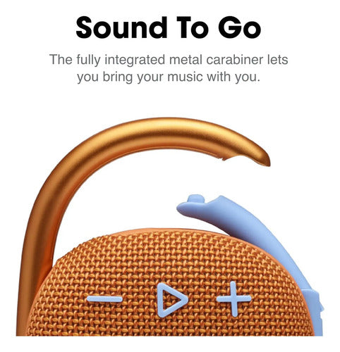 Jbl Clip 4: Parlante Bluetooth Ultracompacto E Impermeable Naranja