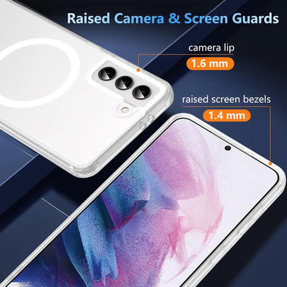 Funda Protectora Magnética Para Samsung Galaxy S21 Azul Liso