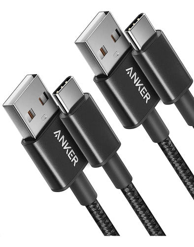 Set De 2 Cables Usb A Usb C Anker, 90 Cm, Compatibles Con... Color