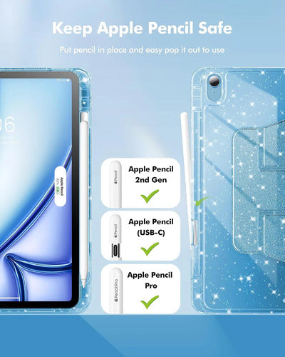 Funda Giratoria Para iPad Air 11' Azul