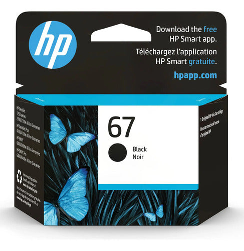 Cartucho De Tinta Negra Hp 67: Calidad Superior