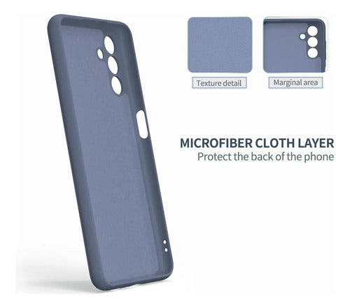 Funda Para Galaxy A13 5g, Silicona Líquida, Delgada, Suave Gris Oscuro