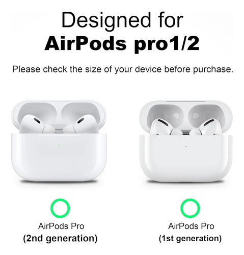 Estuche Compatible Con AirPods Pro 2 Negro