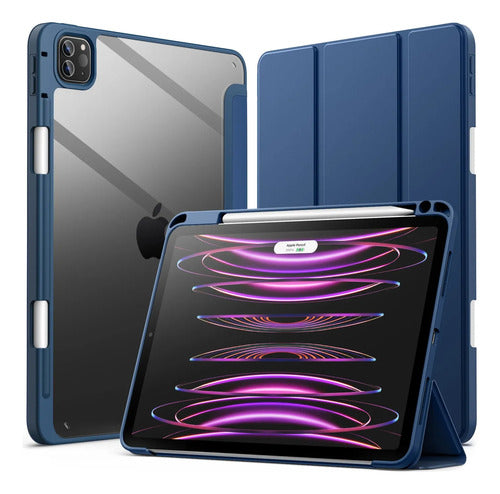 Funda Para iPad Pro 11 Pulgadas Con Soporte Para Lapiz Azul Marino