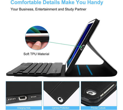 Funda Con Teclado Boriyuan Para iPad Mini Bluetooth Negro