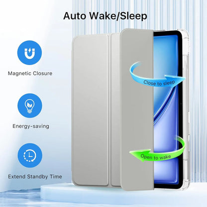 Funda Moko Para iPad Air Con Soporte Para Lápiz Plateado