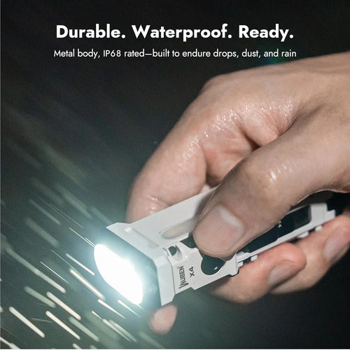 Linterna Recargable Wuben X4 Con Luz Led Rgb Multifuncion... Blanco