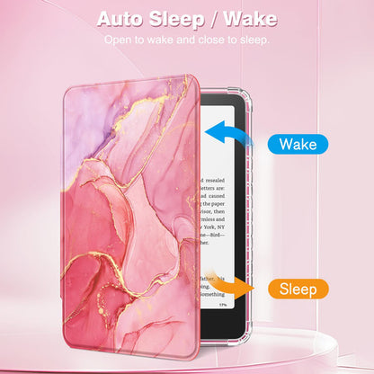 Funda Carcasa Para Kindle Paperwhite Y Kindle Colorsoft Sign Rosa De Mármol