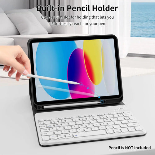 Funda Con Teclado Para iPad (a16) 11th/10th Gen (11/10.9) Negro