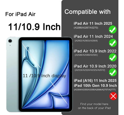 Funda Para iPad Air 11'' 7ma/6ta Gen Y 10.9'' Azul Cielo
