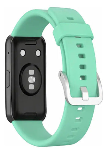 Correa Inf Compatible Con Huawei Watch Fit Silicona Azul Verde Claro