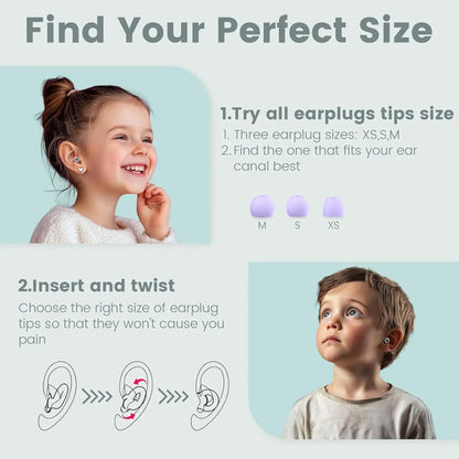 Tapones De Oído Para Niños, Reducción De Ruido Verde Oscuro