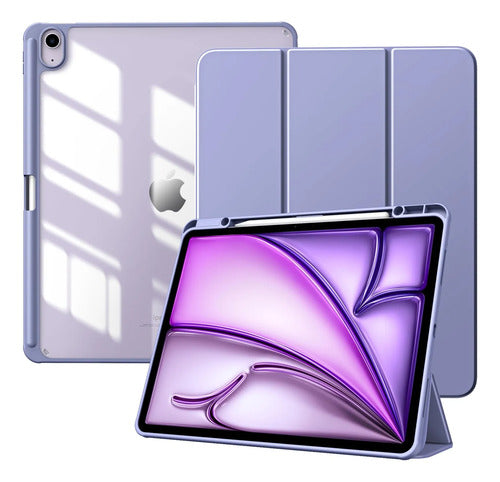 Funda Timovo Para iPad Air 13 Pulgadas M2 2024 - Gris Claro Lavanda