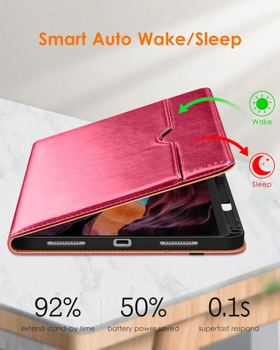Funda Para iPad 11th Gen 11  2025 Y 10th Gen 10.9 Rosa Melocoton