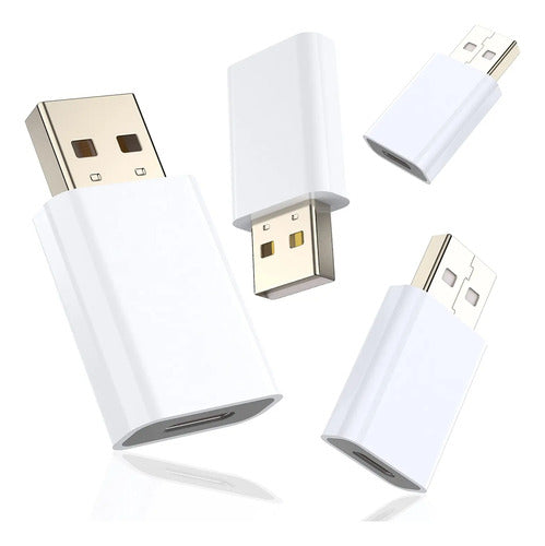 Set 4 Adaptadores Usbc A Usba Para Carga Color