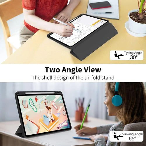 Funda Para iPad Pro 11'' Con Soporte Para Lápiz Negro