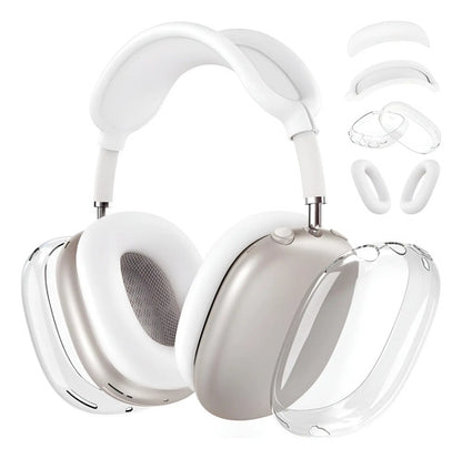 Funda De Silicona Para AirPods Max, Blanco Transparente Blanco