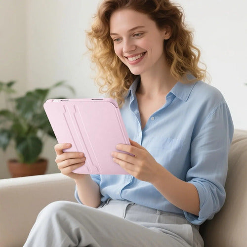 Funda Giratoria Para iPad Rosa