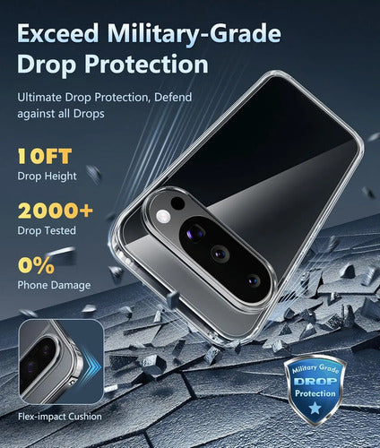 Funda Transparente Antigolpes Para Google Pixel Transparente