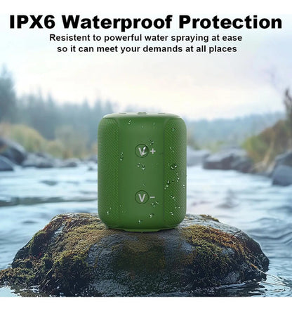 Bocina Portátil Bobtot Bluetooth, Impermeable Verde