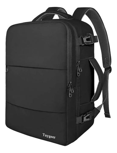 Mochila De Viaje Taygeer Para Laptop, Aprobada Para Avión... Negro