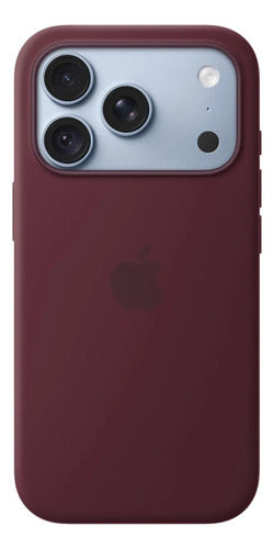 Funda De Silicona Magsafe Para iPhone 18 Pro Bordó