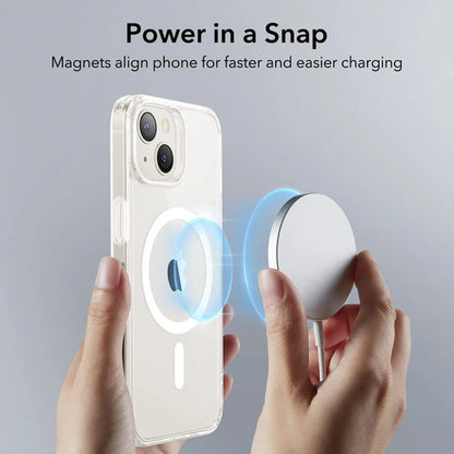 Funda Para iPhone 14/13 Clásica Magnética Blanca Claro Nombre Del Diseño