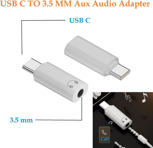 Adaptador Auxiliar Auriculares Usb-c A 3.5mm