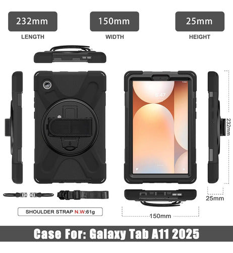 Funda Para Samsung Galaxy Tab A11 Negro