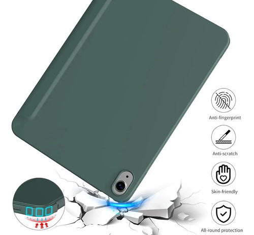 Funda Para iPad A16 10 (10.9 ) Y 11 Gen (2022-2025) Verde Musgo