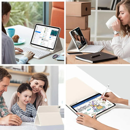 Funda Con Teclado iPad De 10a/11a Gen. 11/10.9 PuLG, A16 Crema