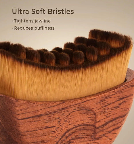 Cepillo Facial Linfático De Madera Zamlory
