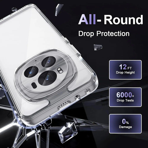 Funda Para Honor Magic 6 Pro 5g, Protección Militar Transparente