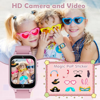 Reloj Infantil Con 26 Juegos. Rosa