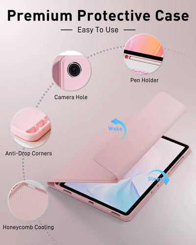 Funda Con Teclado Samsung Galaxy Tab A9 8.7 PuLG Rosa