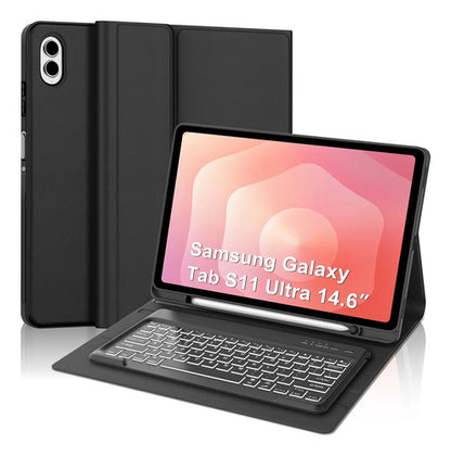 Estuche Con Teclado Para Samsung Galaxy Tab S11 Ultra Negro