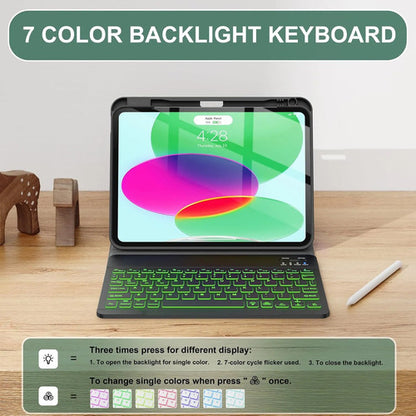 Funda Con Teclado Para iPad (a16) 11th/10th Gen Verde Lima