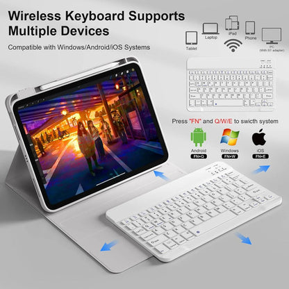 Funda Con Teclado Bluetooth Para iPad Air 11'' M3/m2 & Air Gris