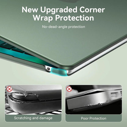 Carcasa Funda Transparente Para Macbook Air 13.6' Verde Oscuro