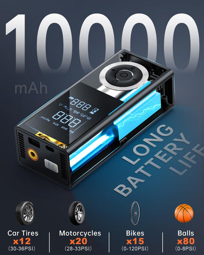 Inflador De Aire Inalámbrico De Alta Potencia 150 Psi