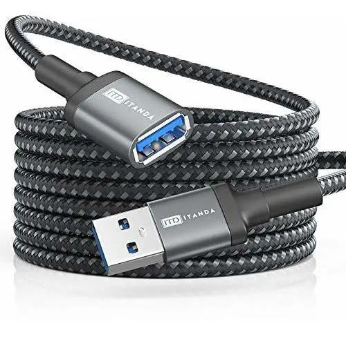 Cable Usb Itd Itanda Jgho-dhu-sfj19 Usb Tipo C A Usb 3.0 3 Metros Negro Negro