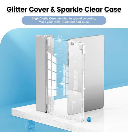 Funda Brillante Para Samsung Galaxy Tab A11 Plus/a9 Plus Plateado