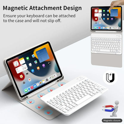 Funda Con Teclado Para iPad (a16) 11th/10th Gen (11/10.9) Gris
