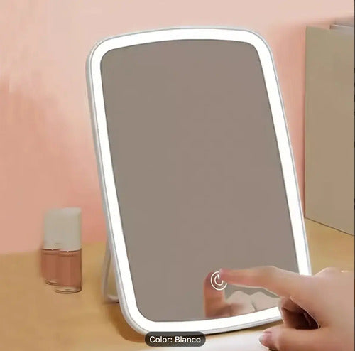 Espejo De Maquillaje Led Con Iluminación Blanco
