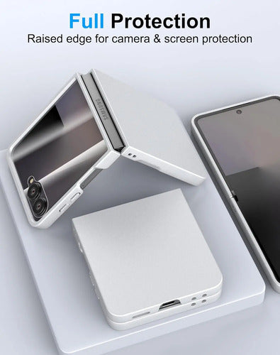 Funda Samsung Galaxy Z Flip 7, Protect De Pantalla Integrado Gris