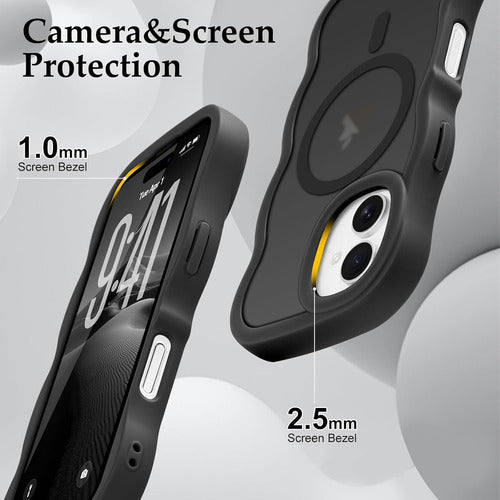 Funda Nzenguer Para iPhone Con Correa Negro