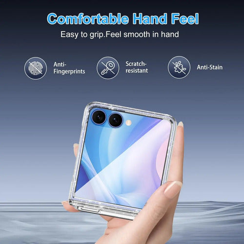Funda Protectora Para Samsung Galaxy Z Flip 7 Transparente