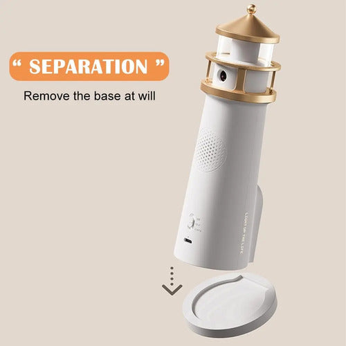 Lámpara Proyector De Luna Velarionna Con Control Remoto Beige
