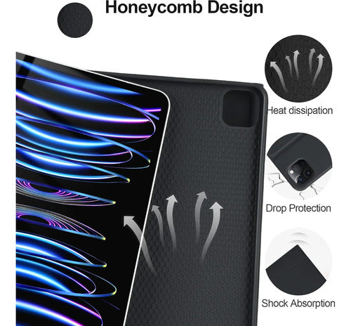 Funda Con Teclado Para iPad Pro M3 11  Negro