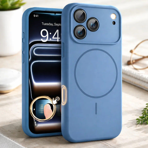 Funda Magnética Miracase Para Phone 17 Pro Azul